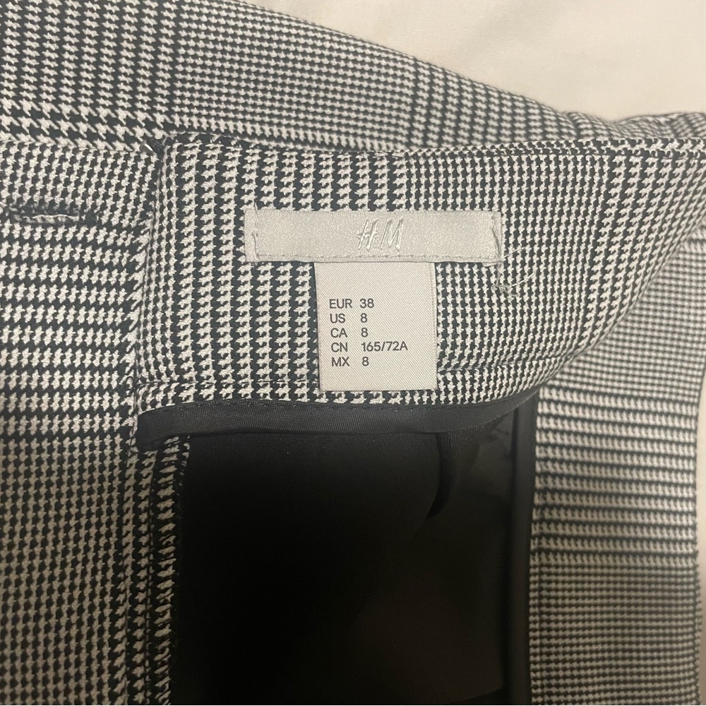H&M Pencil Skirt Houndstooth Size 8 - Picture 4 of 4